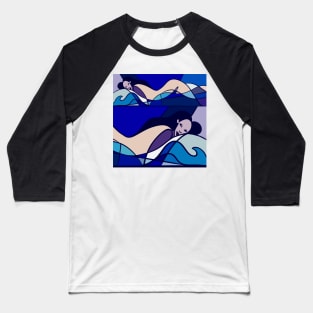 Lady of the Wave Baseball T-Shirt